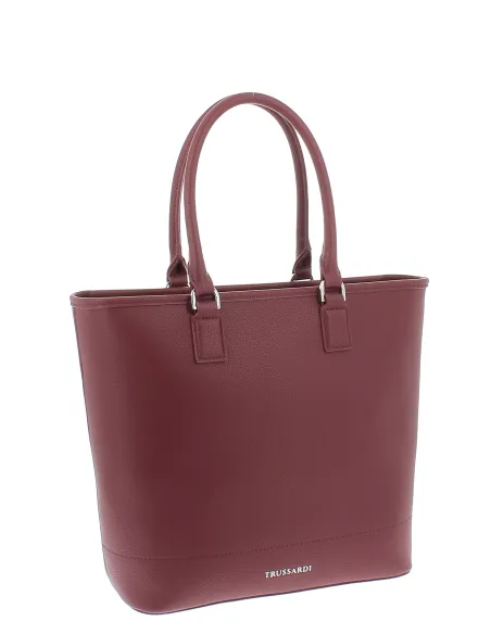 Trussardi New Iris Einkaufstasche, burgunderrot