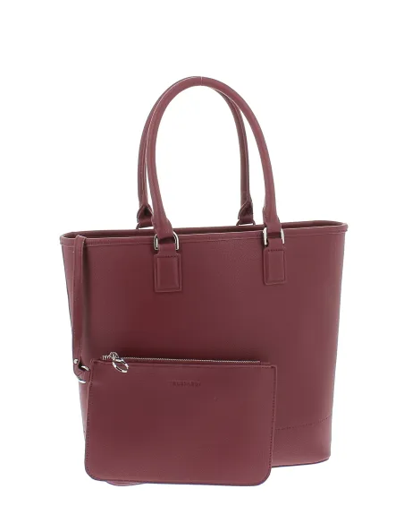 Trussardi New Iris Einkaufstasche, burgunderrot