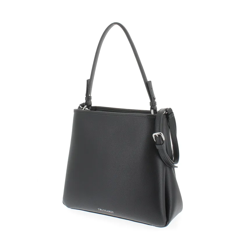 Borsa a spalla Trussardi New Iris, nera 2