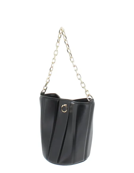 Trussardi Dune kleine Eimertasche, schwarz