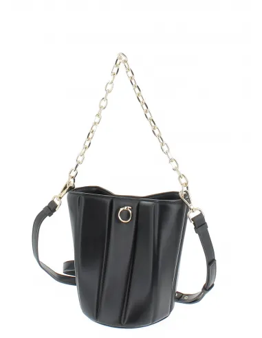 Trussardi Dune small bucket bag, black