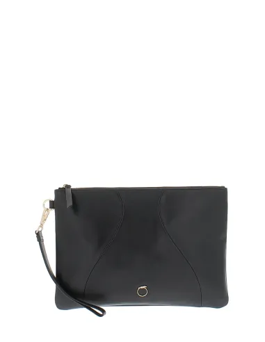 Trussardi Yuma leather clutch bag