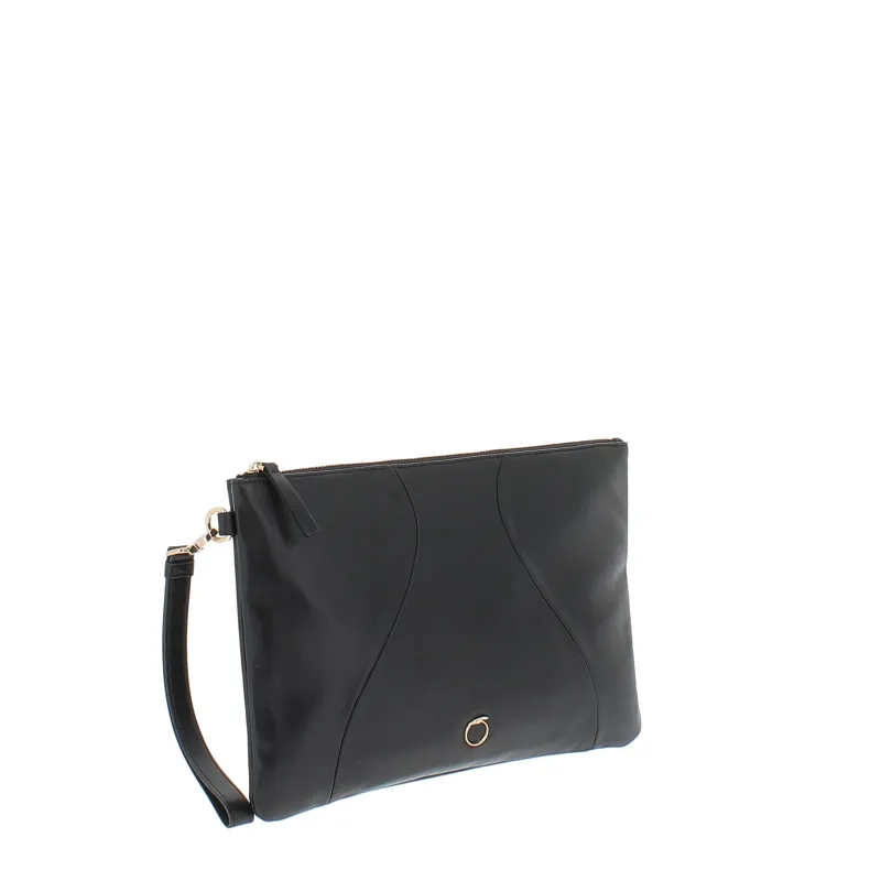 Trussardi Yuma leather clutch bag 2