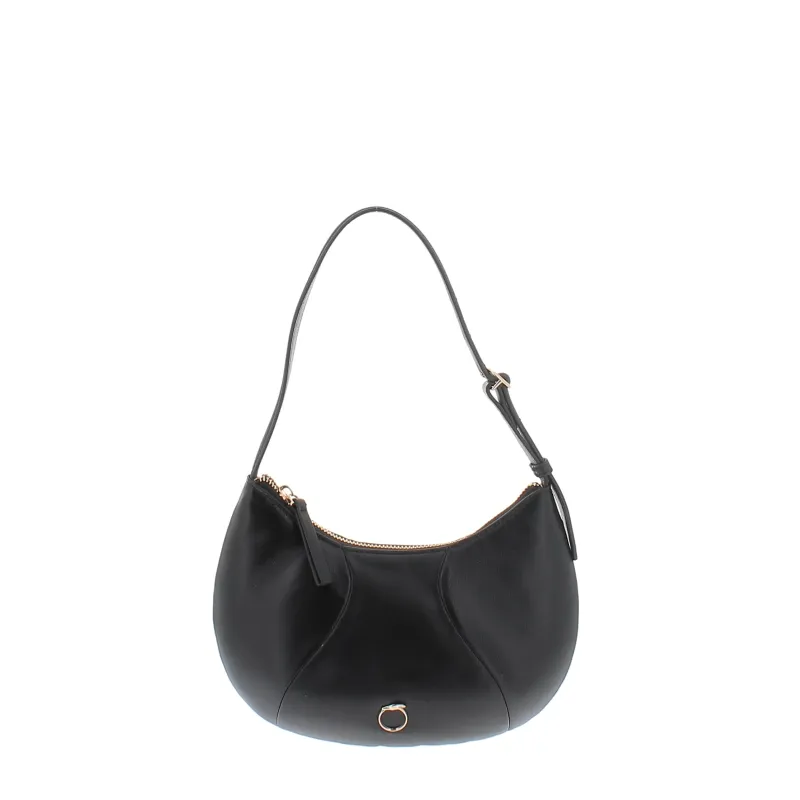 Borsa a spalla piccola in pelle Trussardi, nera