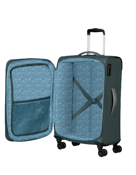 Medium trolley American Tourister Pulsonic, dark forest