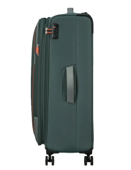 American Tourister Pulsonic großer erweiterbarer Trolley, Dark Forest