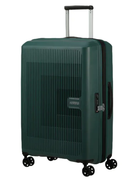 American Tourister Aerostep Mittlerer erweiterbarer Trolley, Dark Forest