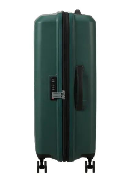 American Tourister Aerostep Mittlerer erweiterbarer Trolley, Dark Forest