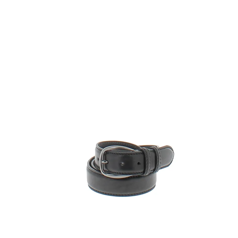 Men's leather belt, black