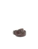 Men's leather belt, dark brown