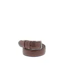 Leather belt, brown