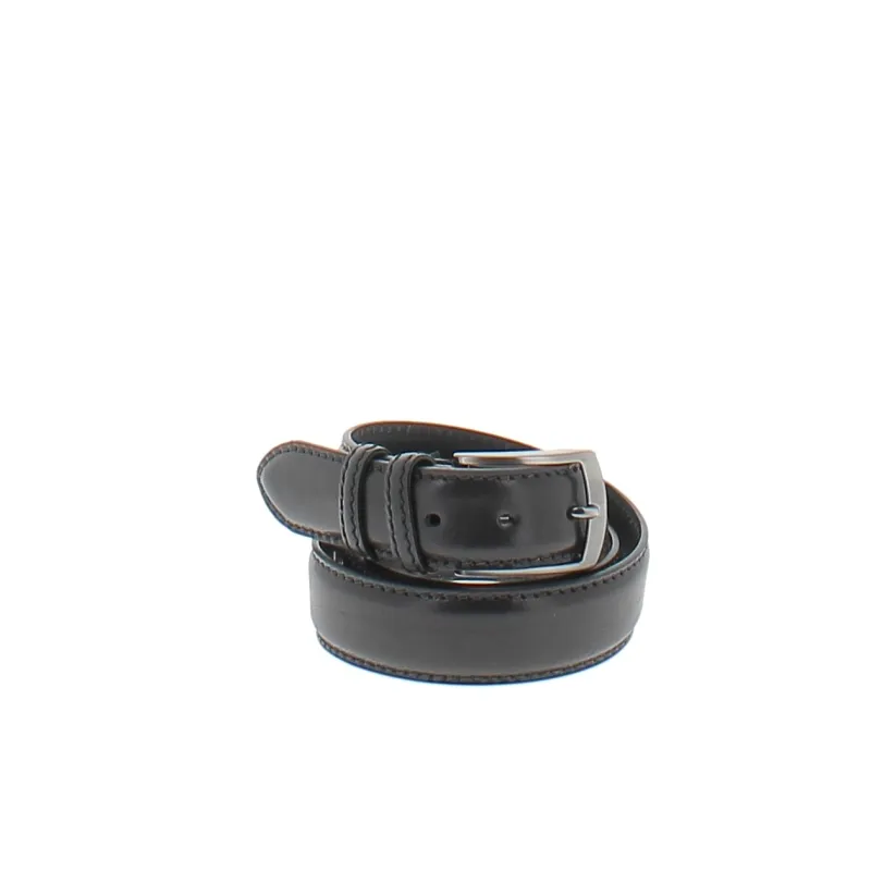 Cintura in pelle da uomo, nera