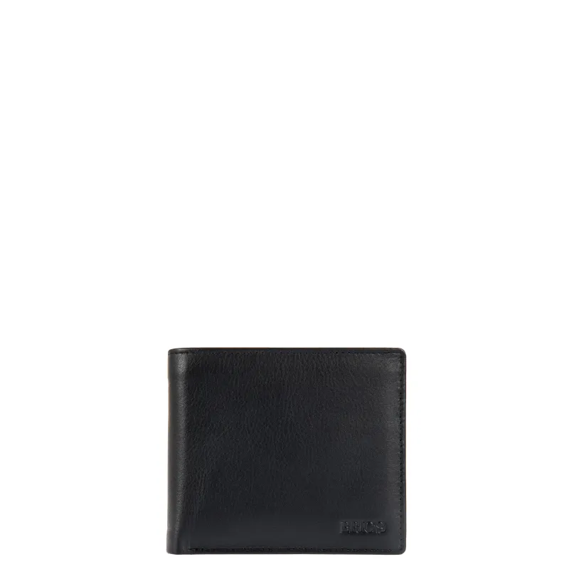Brics Bernina horizontal men's wallet with coin purse, black 2