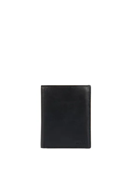 Brics Bernina vertical leather men's wallet, black