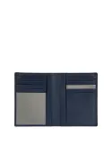 Brics Bernina vertical leather men's wallet, blue