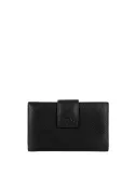 Brics Marmolada women's leather wallet with external coin pocket, black