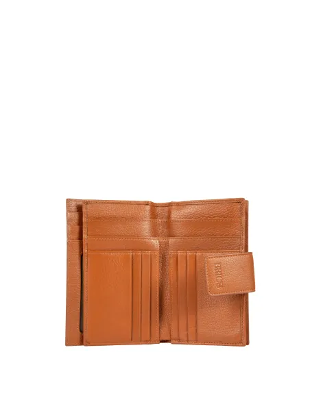 Brics Marmolada women's leather wallet with external coin pocket, brown