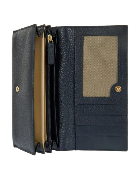 Bric's Marmolada große Brieftasche für Frauen, blau