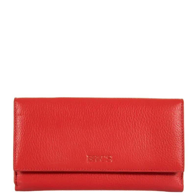 Bric's Marmolada große Brieftasche für Frauen, rot