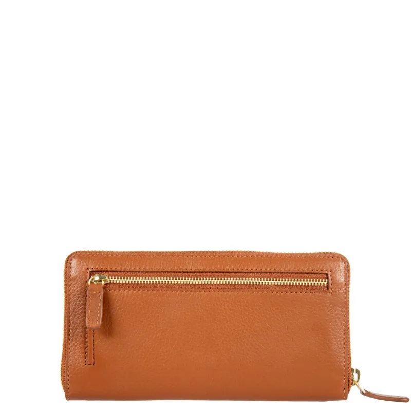 Portafogli donna in pelle con chiusura con zip Brics... 2