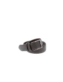 Men's leather belt in extra-large sizes, dark brown