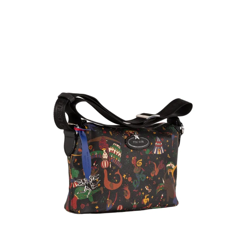 Borsa donna a tracolla Piero Guidi Magic Circus, nera 2