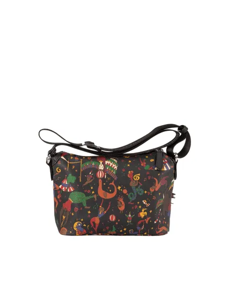 Borsa donna a tracolla Piero Guidi Magic Circus, nera