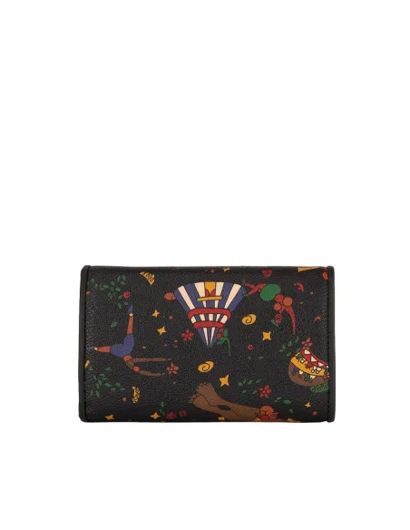 Damenbrieftasche Piero Guidi magic Circus, schwarz