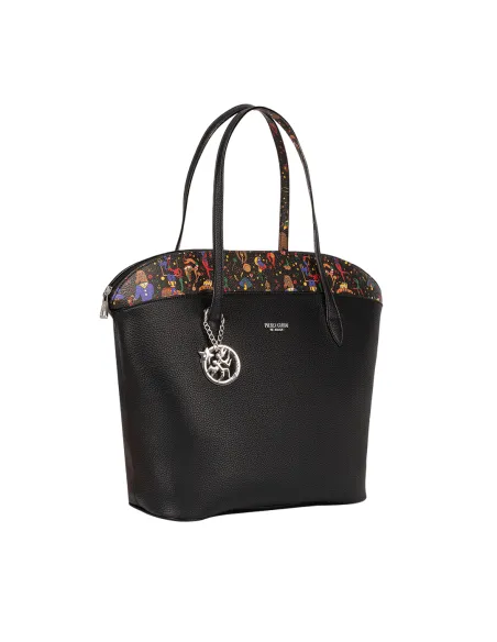 Piero Guidi BE-Magic Shopping bag with zip fastening, black