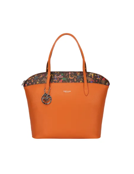Shopping Piero Guidi Be Magic con chiusura con zip, arancio