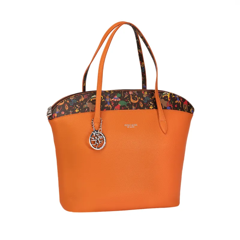 Piero Guidi BE-Magic Shopping bag with zip fastening, orange 2
