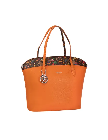 Piero Guidi BE-Magic Shopping bag with zip fastening, orange