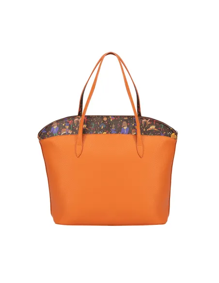 Piero Guidi BE-Magic Shopping bag with zip fastening, orange