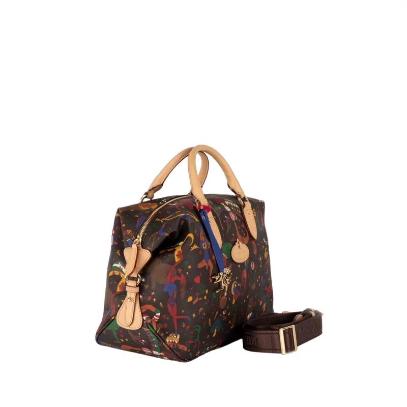 Piero Guidi Magic Circus große Bowlingtasche, braun 2