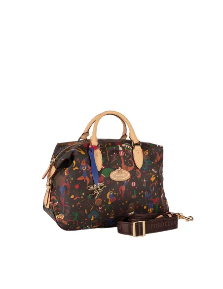 Piero Guidi Magic Circus large bowling bag, brown