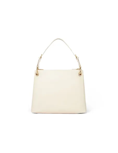 Braccialini Nora women's leather shoulder bag, beige