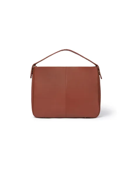 Braccialini Naomi women's leather bag, brown