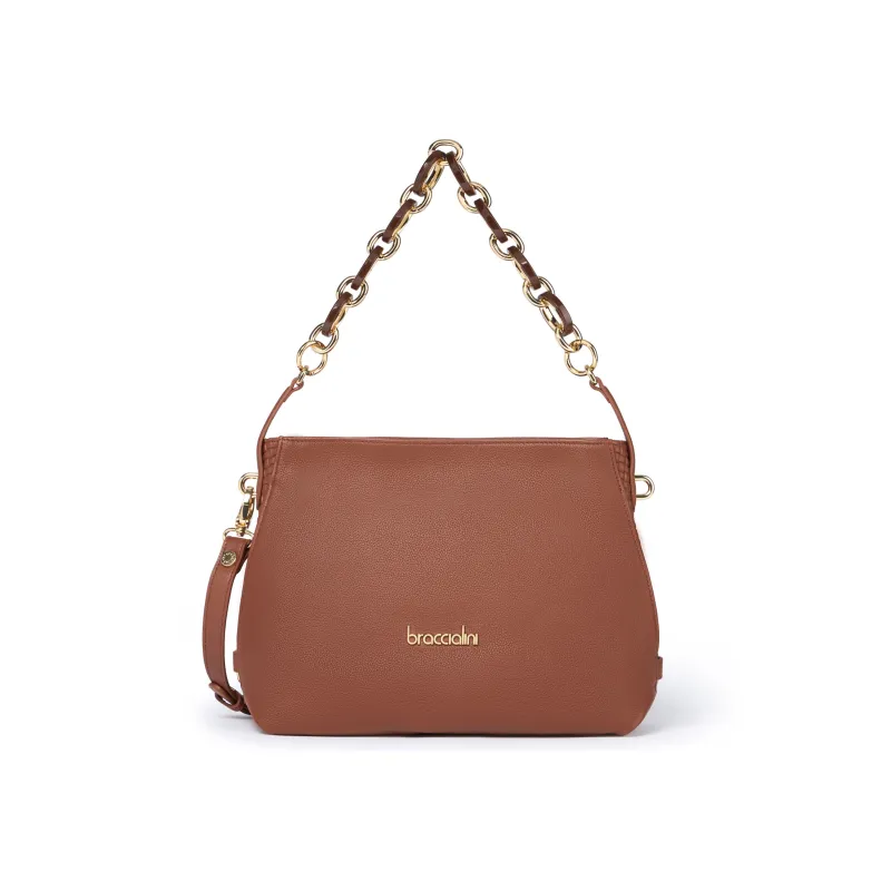 Braccialini Naomi small shoulder bag, brown
