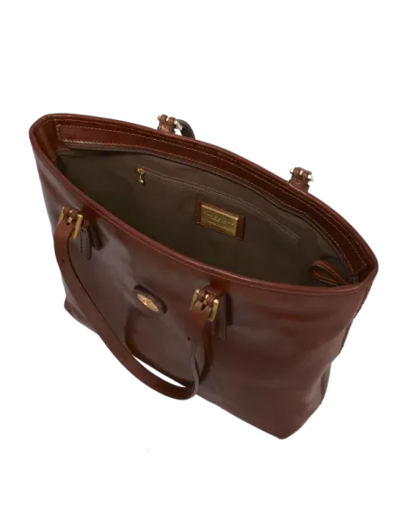 The Bridge Story Einkaufstasche aus leder, braun