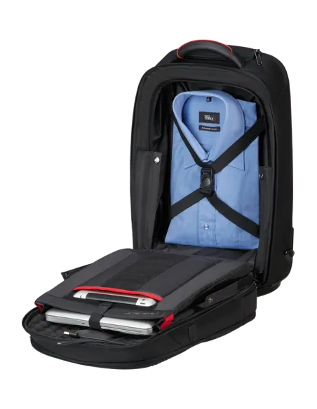 Trolley con portabilità a zaino Samsonite Pro-Dlx, nero