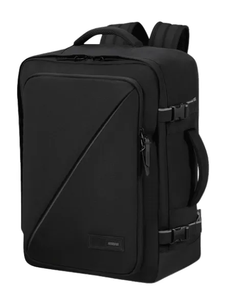 Mittelgroßer Reiserucksack mit Laptopfach American Tourister Take2Cabin, black
