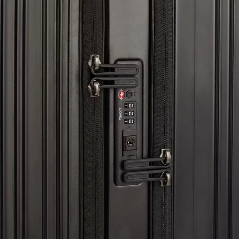 Trolley cabina rigido con tasca frontale Piquadro, blu... 2