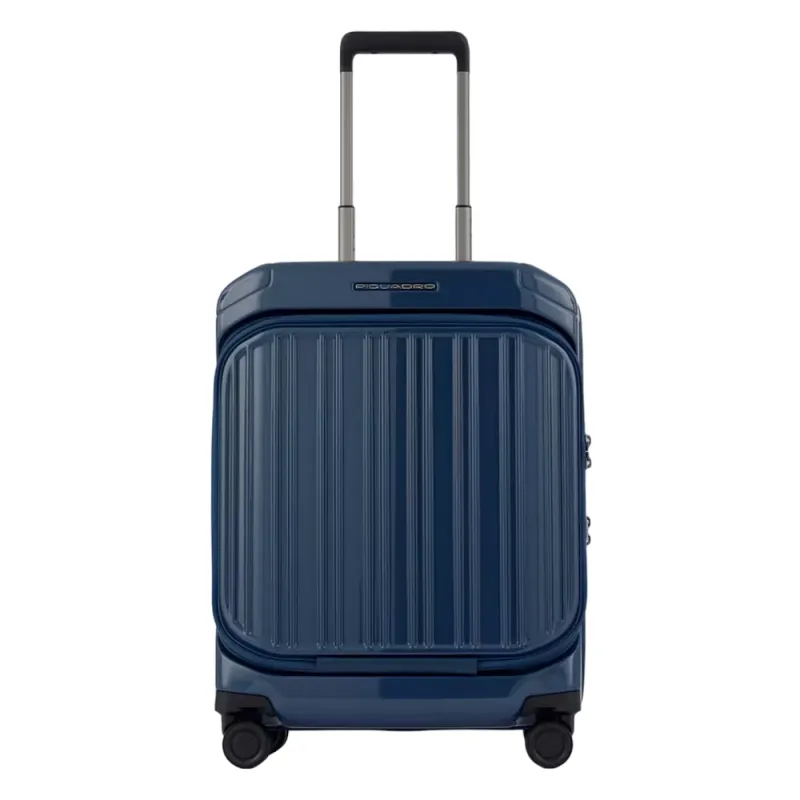 Piquadro PQ-Light Polycarbonate cabin trolley with front...