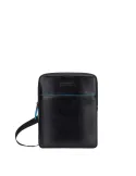 Piquadro Blue Square Revamp Men's leather bag with Ipad® compartment, black