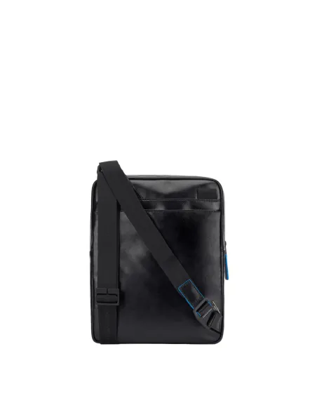 Piquadro Blue Square Revamp Men's leather bag with Ipad® compartment, black