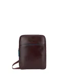 Piquadro Blue Square Revamp Men's leather bag with Ipad® compartment, dark brown