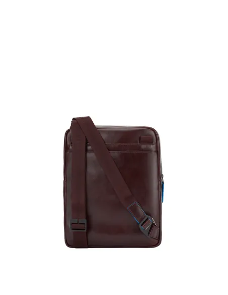 Piquadro Blue Square Revamp Men's leather bag with Ipad® compartment, dark brown