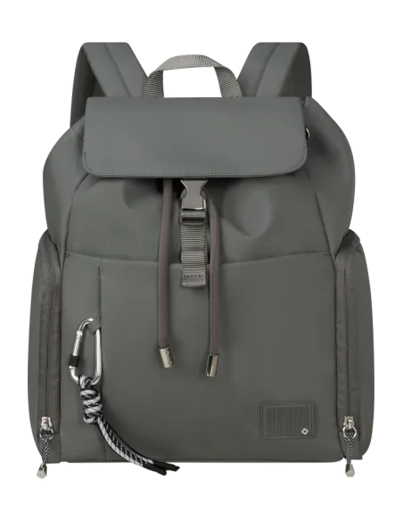 Zaino donna con pattina Samsonite Wander Last, Gunmetal Green