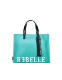Rebelle Electra Nylon-Tasche mit zwei Griffen, turquoise