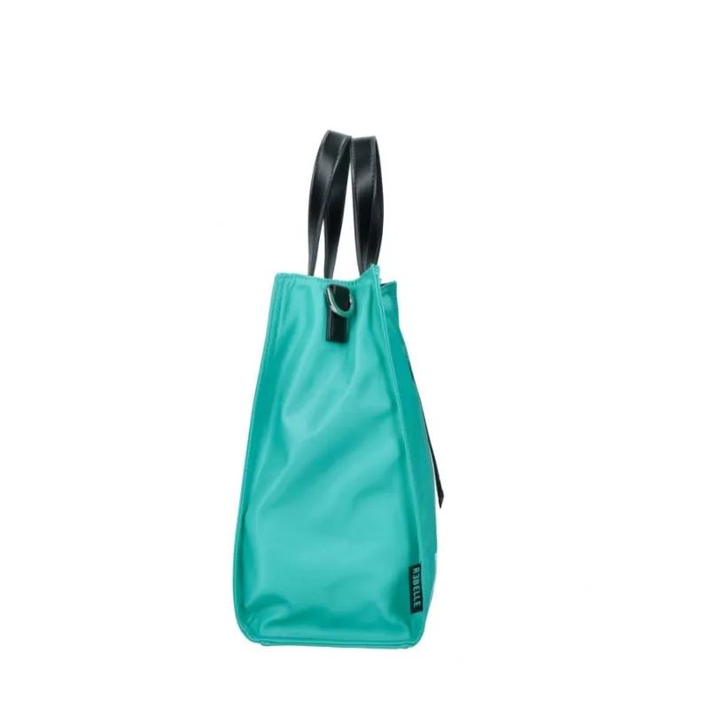 Borsa Tote Donna Retrò - Impermeabile, Per Tablet 15 Pollici, Shopping E Viaggio (Verde) - Foto 6